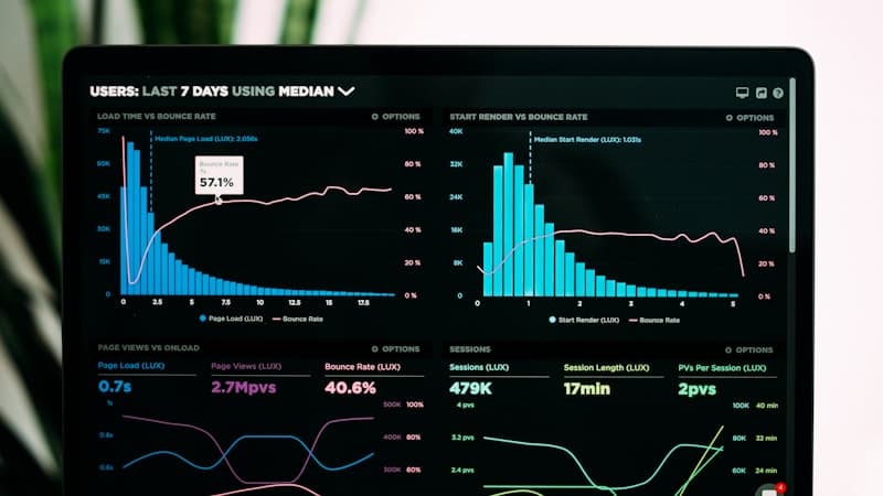 Analytics dashboard showing project timelines, team workload, and deadline tracking